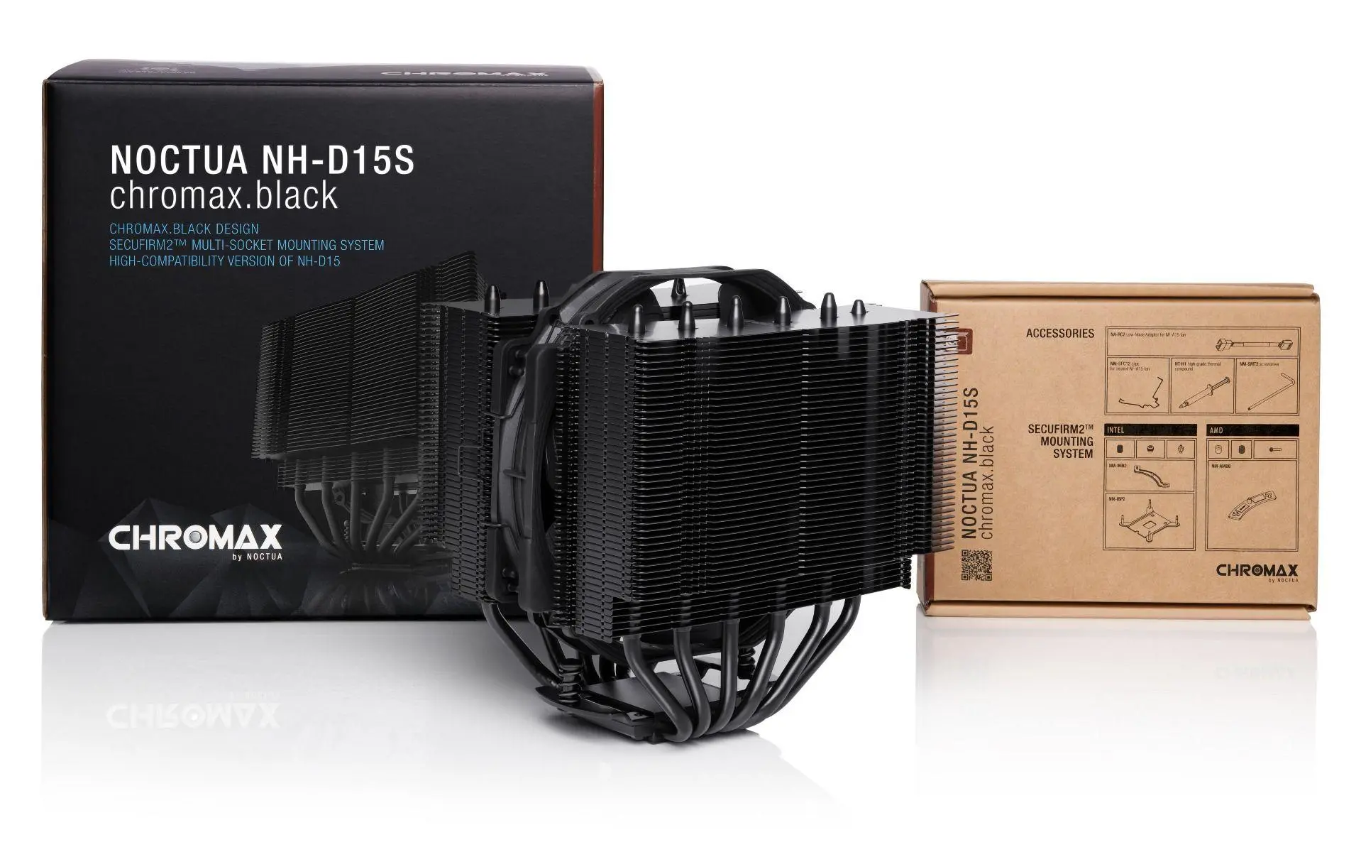 Noctua Охладител CPU Cooler NH-D15S chromax.black - image 3