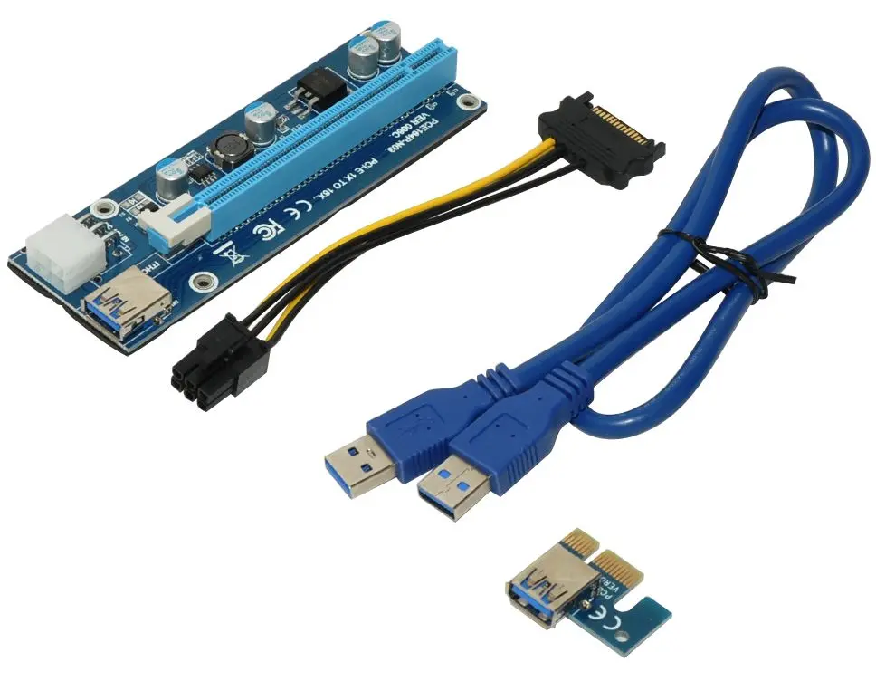 Makki Επέκταση MAKKI Mining Riser PCI Express 1x σε 16x - 270uf - MAKKI-SR135-270