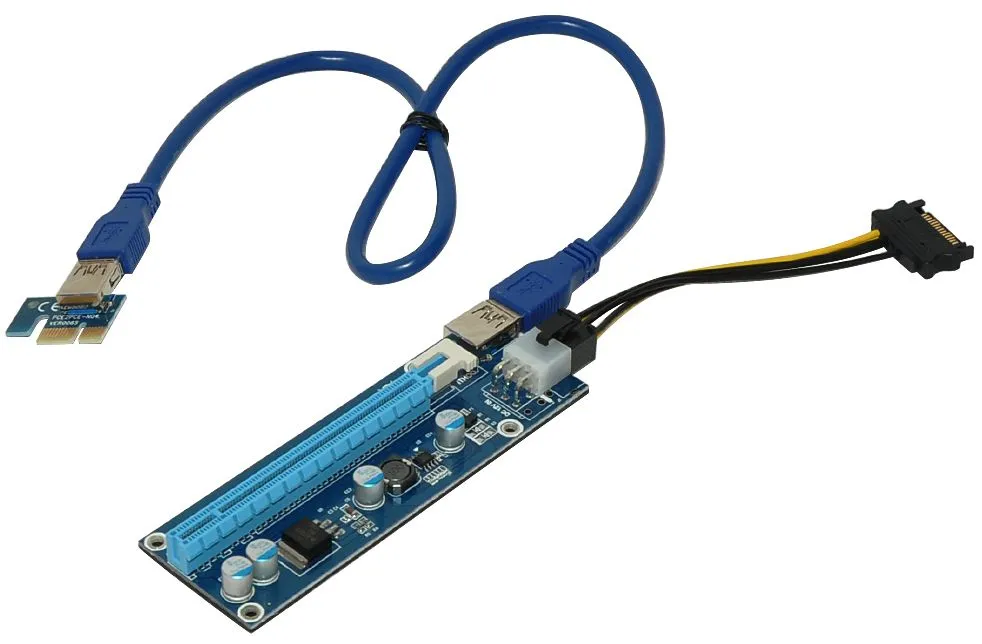 Makki Екстендер MAKKI Mining Riser PCI Express 1x to 16x - 270uf - MAKKI-SR135-270 - image 1