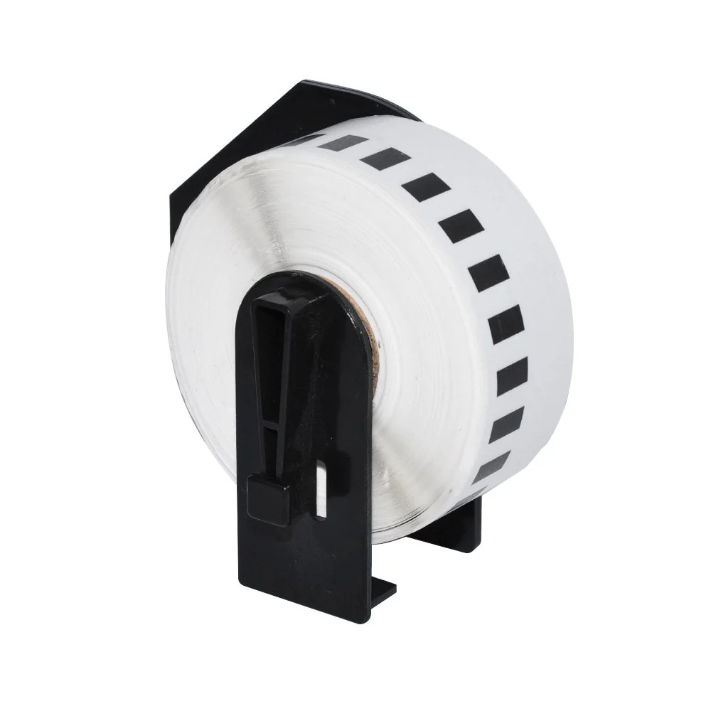 Makki съвместими етикети Brother DK-22214 - White Continuous Length Paper Tape 12mm x 30.48m, Black on White - MK-DK-22214 - image 3