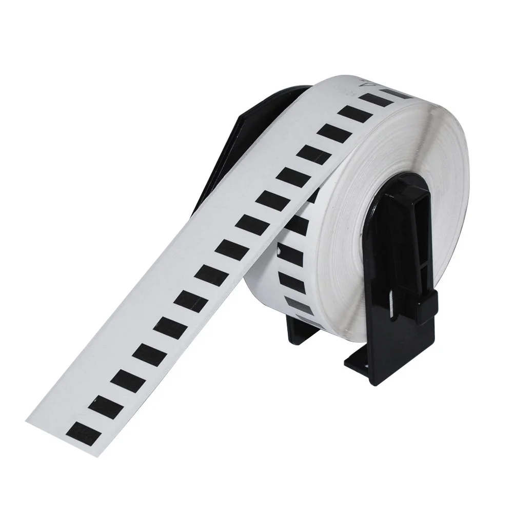 Makki съвместими етикети Brother DK-22214 - White Continuous Length Paper Tape 12mm x 30.48m, Black on White - MK-DK-22214 - image 4