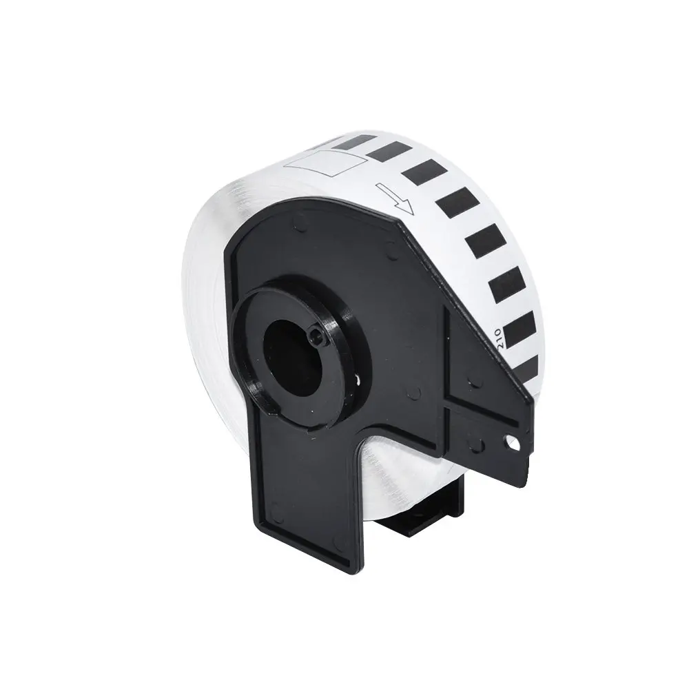 Makki etichete compatibile Brother DK-22210 - Rolă bandă de hârtie albă cu lungime continuă 29mm x 30.48m, Negru pe alb - MK-DK-22210 - image 1