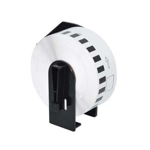Makki etichete compatibile Brother DK-22210 - Rolă bandă de hârtie albă cu lungime continuă 29mm x 30.48m, Negru pe alb - MK-DK-22210 - 4