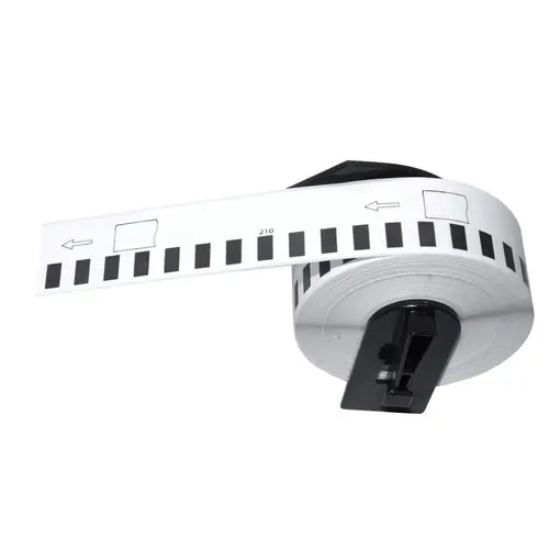 Makki συμβατές ετικέτες Brother DK-22210 - Ρολό Λευκή Συνεχής Χαρτοταινία 29mm x 30.48m, Μαύρο σε λευκό - MK-DK-22210 - 6