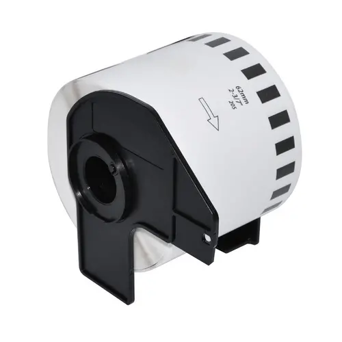 Makki etichete compatibile Brother DK-22205 - Rolă bandă de hârtie albă cu lungime continuă 62mm x 30.48m, Negru pe alb - MK-DK-22205 - 4