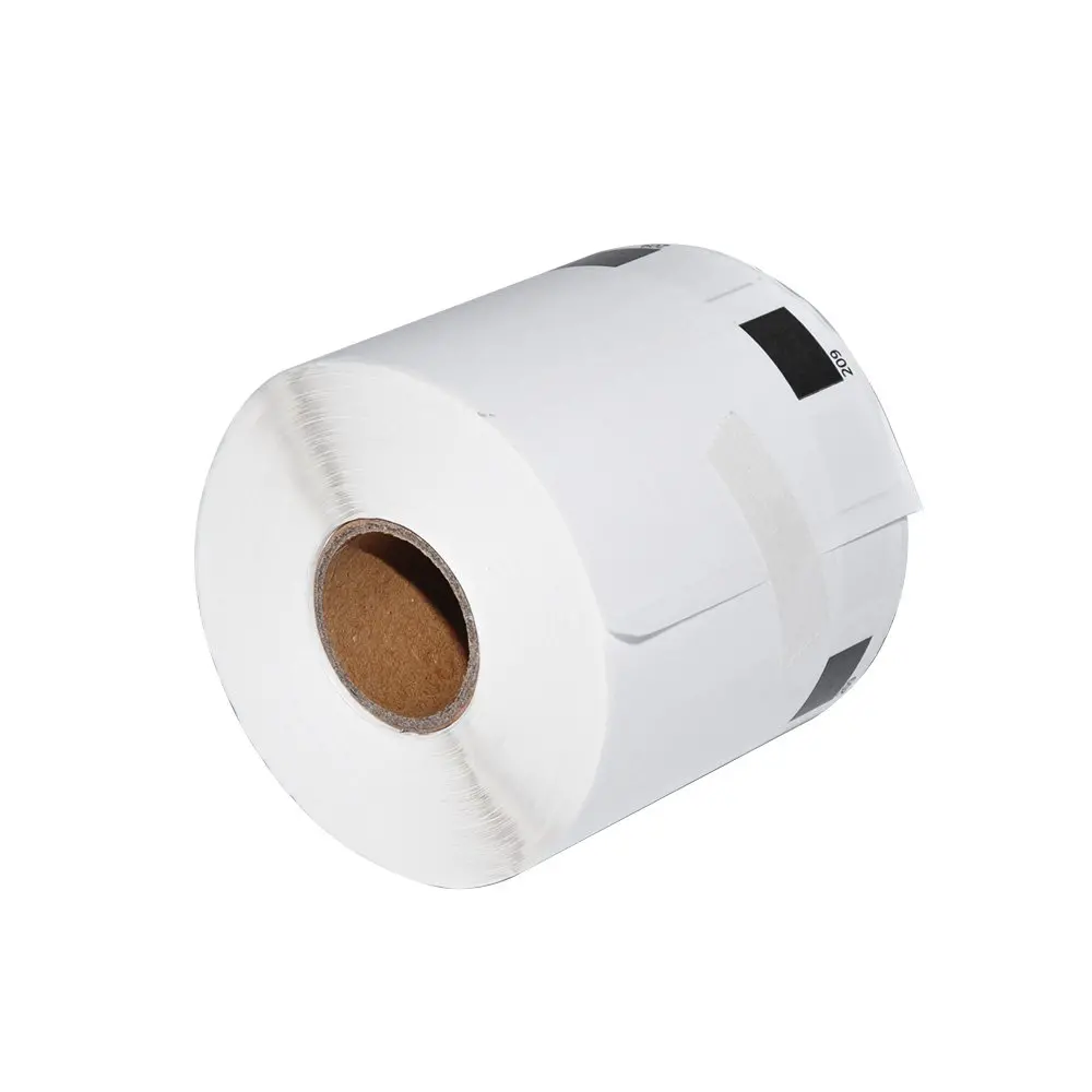 Makki etichete compatibile Brother DK-11209 DOAR RULOU - Etichete mici de hârtie pentru adrese, 29mmx62mm, 800 etichete pe rolă, Negru pe alb - image 1
