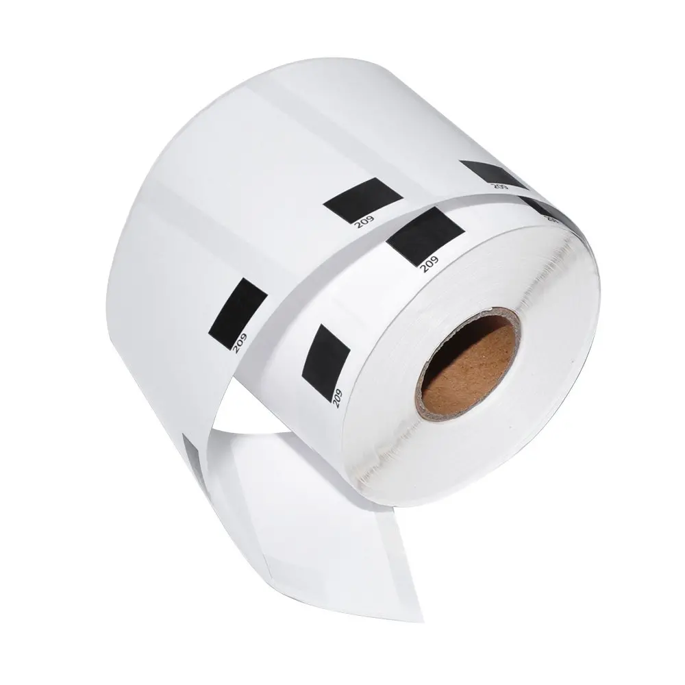 Makki etichete compatibile Brother DK-11209 DOAR RULOU - Etichete mici de hârtie pentru adrese, 29mmx62mm, 800 etichete pe rolă, Negru pe alb - image 6
