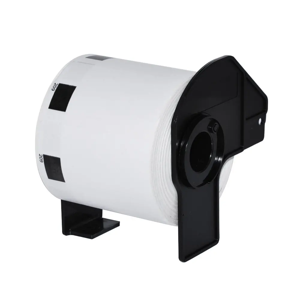 Makki συμβατικές ετικέτες Brother DK-11209 - Small Address Paper Labels, 29mmx62mm, 800 ετικέτες ανά ρολό, μαύρο σε λευκό - MK-DK-11209 - image 2