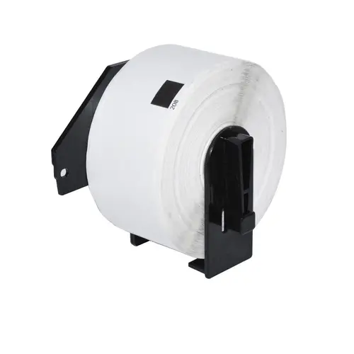 Makki etichete compatibile Brother DK-11208 - Etichete mari de hârtie pentru adrese, 38mmx90mm, 400 de etichete pe rolă, negru pe alb - MK-DK-11208 - 1