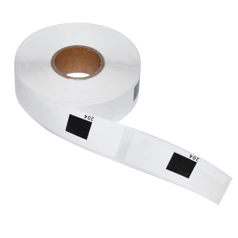 Makki etichete compatibile Brother DK-11204 DOAR RULOU - Etichete multifuncționale, 17mmx54mm, 400 de etichete pe rolă, negru pe alb - MK-DK-11204-RO - image 3
