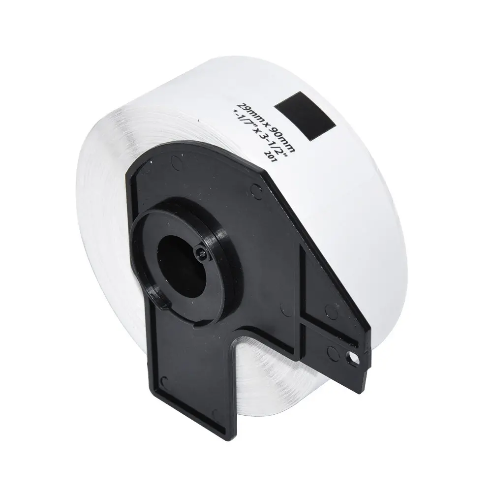Makki συμβατές ετικέτες Brother DK-11201 - Ρολό τυπικές ετικέτες διευθύνσεων, 29mmx90mm, 400 ετικέτες ανά ρολό, Μαύρο σε λευκό - MK-DK-11201 - image 1