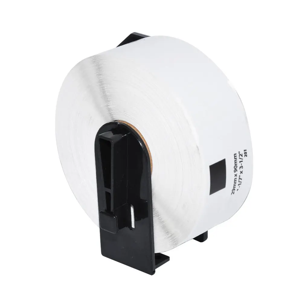 Makki etichete compatibile Brother DK-11201 - Rolă etichete standard pentru adrese, 29mmx90mm, 400 de etichete pe rolă, Negru pe alb - MK-DK-11201 - image 2