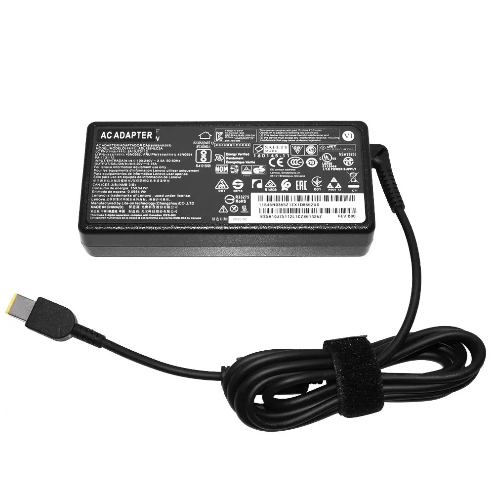 Makki зарядно за лаптоп Laptop Adapter LENOVO 20V 6.75A 135W USB - MAKKI-NA-LE-64 - image 1
