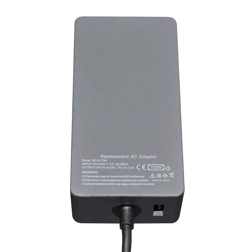 Makki зарядно за лаптоп заместител Laptop Adapter Microsoft Surface - 15V 6.33A 102W + USB 5V/1.5A - MAKKI-NA-MS-54 - image 4