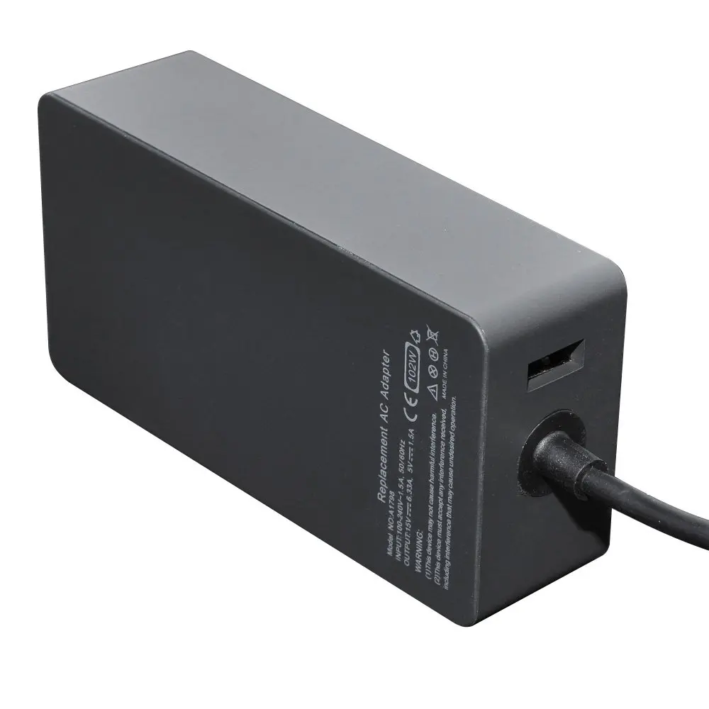 Makki зарядно за лаптоп заместител Laptop Adapter Microsoft Surface - 15V 6.33A 102W + USB 5V/1.5A - MAKKI-NA-MS-54 - image 5