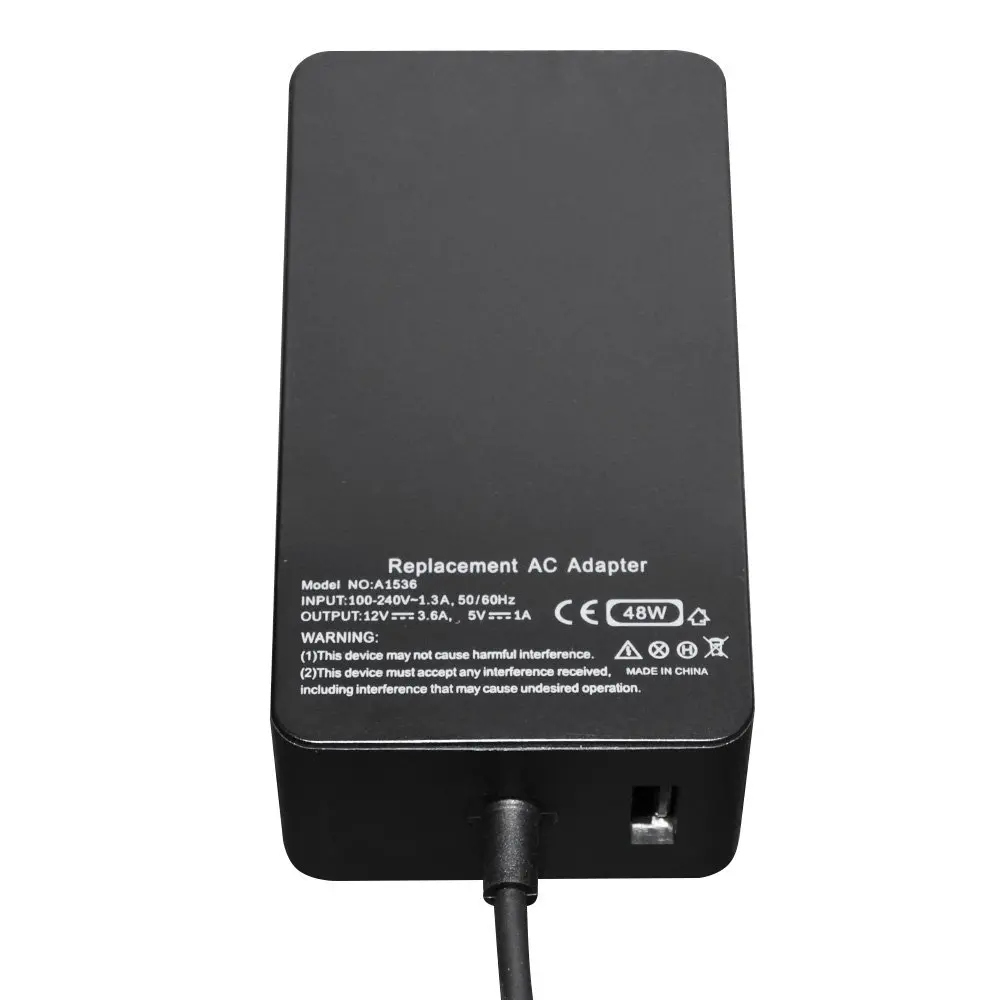 Makki зарядно за лаптоп заместител Laptop Adapter Microsoft Surface - 12V 3.6A 48W + USB 5V/1A - MAKKI-NA-MS-52 - image 4