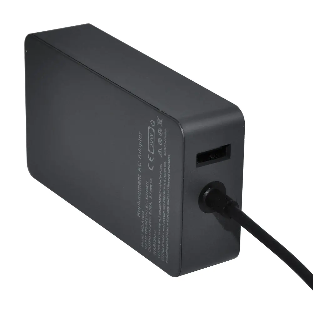 Makki зарядно за лаптоп заместител Laptop Adapter Microsoft Surface - 12V 2.58A 36W + USB 5V/1A - MAKKI-NA-MS-50 - image 5