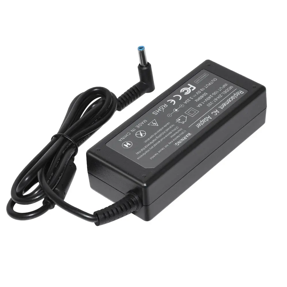 Φορτιστής για laptop, Makki MAKKI-NA-H-09, αντικατάστασης, 19.5V 3.33A 65W 4.5x3.0mm, μπλε – συμβατός με HP - image 4