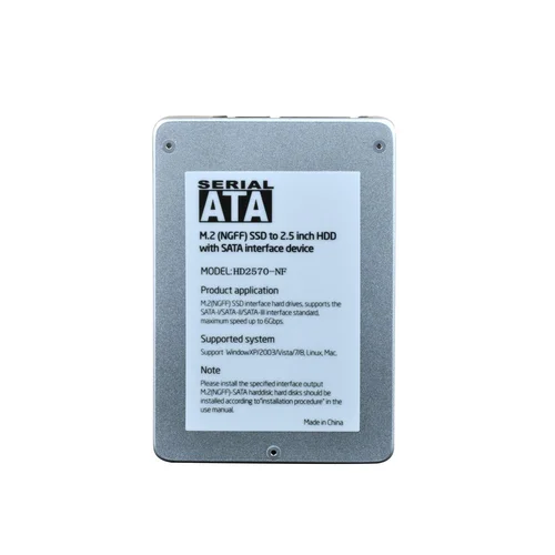 Makki кутия за ссд Caddy Convertor M.2 NGFF SSD to 2.5" SATA3, Aluminium - MAKKI-M2-NGFF-2.5 - image 7