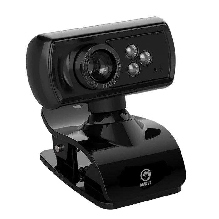 Marvo уеб камера Web Camera USB - MPC01 - 1080p, LED, Audio - image 1