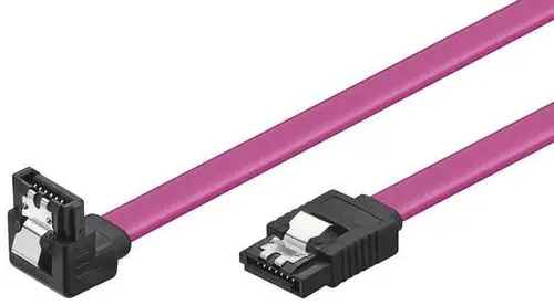 VCom Cablu SATA cu blocare, în unghi drept - CH302R-0.45m - 1