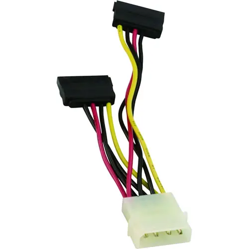 VCom Cablu SATA Power 2x - CE352-0.15m - 1