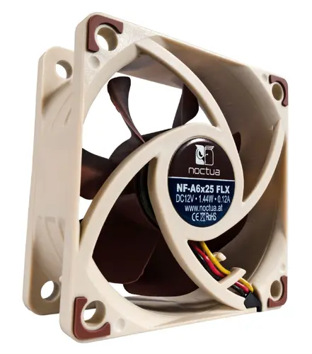 Noctua Вентилатор Fan 60x60x25mm 3000/2400/1600rpm NF-A6x25 FLX - image 2