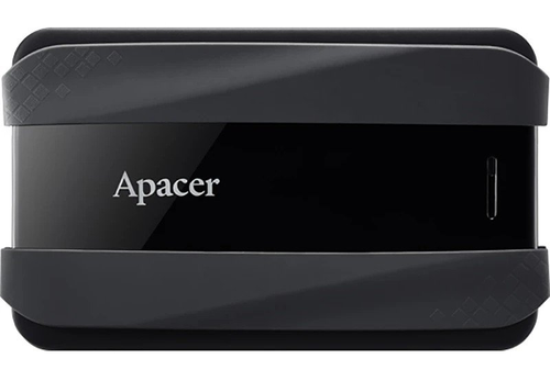 Твърд диск, Apacer AC533, 1TB 2.5" SATA HDD USB 3.2 Portable Hard Drive Plastic / Rubber Jet black - image 1