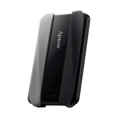 Твърд диск, Apacer AC533, 2TB 2.5" SATA HDD USB 3.2 Portable Hard Drive Plastic / Rubber Jet black