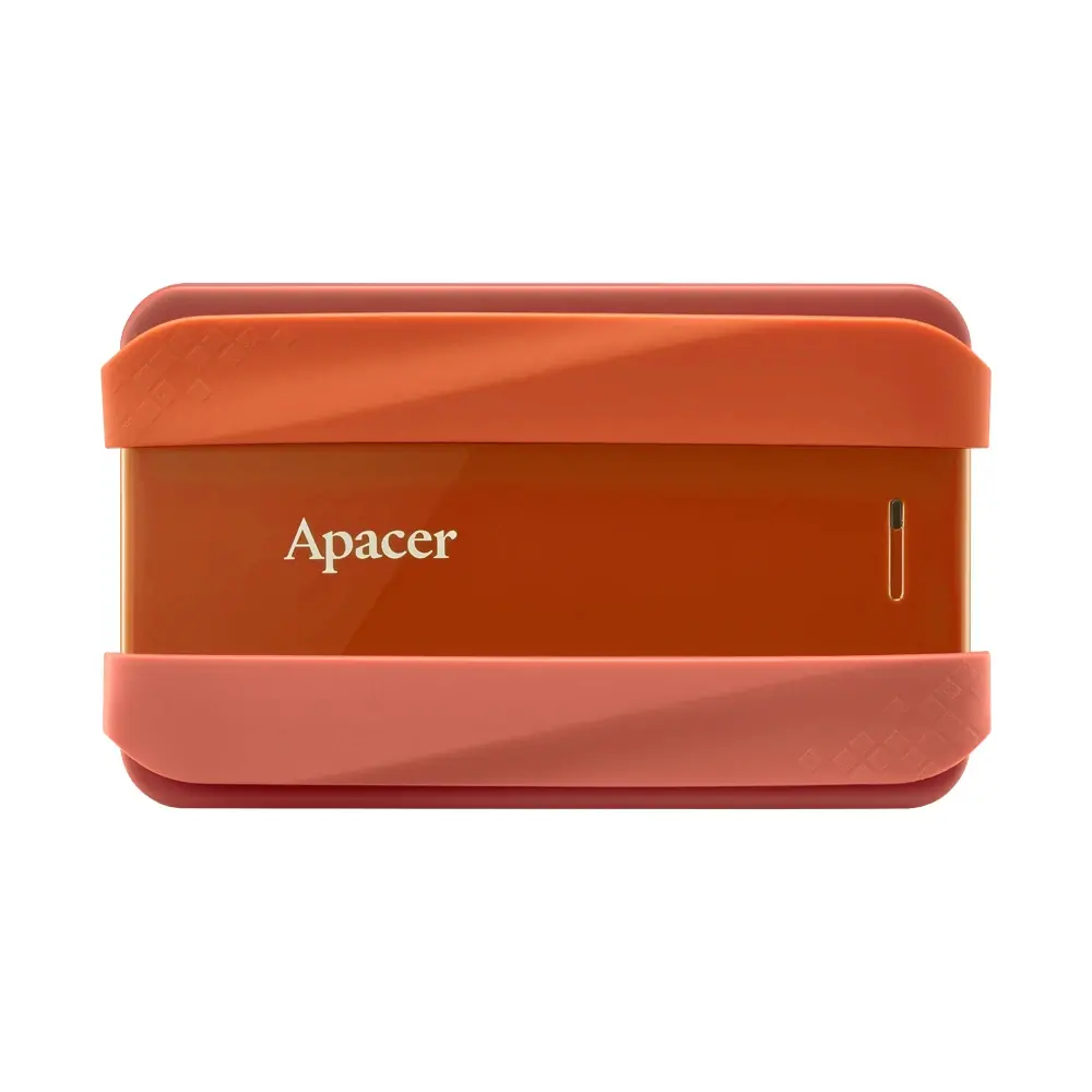 Твърд диск, Apacer AC533, 2TB 2.5" SATA HDD USB 3.2 Portable Hard Drive Plastic / Rubber Garnet red
