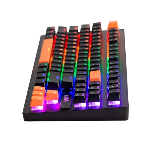 Marvo механична геймърска клавиатура Gaming Mechanical keyboard 87 keys, Orange caps TKL - KG901C - image 4