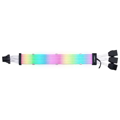 Удължителен RGB кабел Lian-Li Strimer Plus V2, 16-Pin 12VHPWR към 3x8-Pin за RTX 40-та серия, 108 LED - image 1