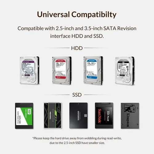 Orico Carcasă pentru disc Storage - Case - 3.5 inch, USB3.0, Adaptor de alimentare încorporat, UASP, negru - 3599U3 - 13