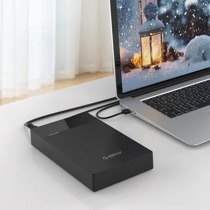 Orico кутия за диск Storage - Case - 3.5 inch, USB3.0, Built-in Power adapter, UASP, black - 3599U3 - image 15