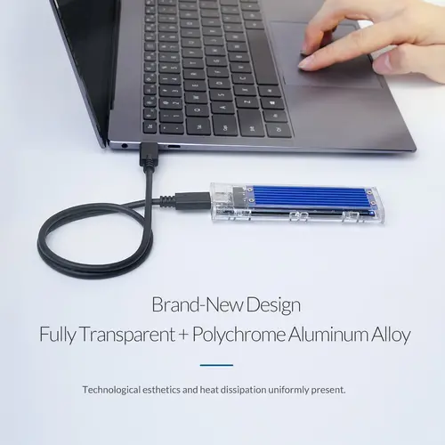 Orico външна кутия за диск Storage - Case - M.2 NVMe M key - USB3.1 Type-C - TCM2-C3-BK - image 9