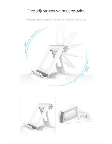 Orico стойка за телефон или таблет за бюро Phone/Tablet Holder - PH2-BK - image 11