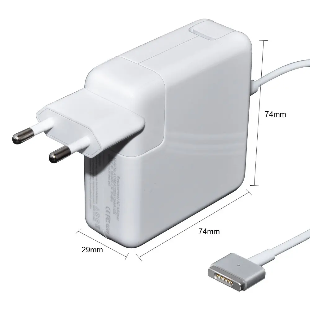 Makki зарядно за лаптоп заместител Laptop Adapter Apple - 16.5V 3.65A 60W T tip G2 MagSafe2 - MAKKI-NA-AP-34 - image 4