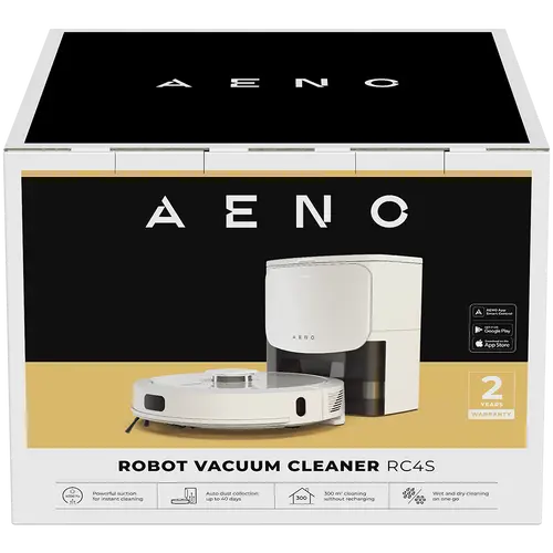 AENO Robot Vacuum Cleaner RC4S: wet & dry cleaning, smart control AENO App, HEPA filter, 2-in-1 tank - image 14