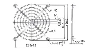 Evercool Решетка за вентилатор Fan Grill Metal - 92mm - image 4