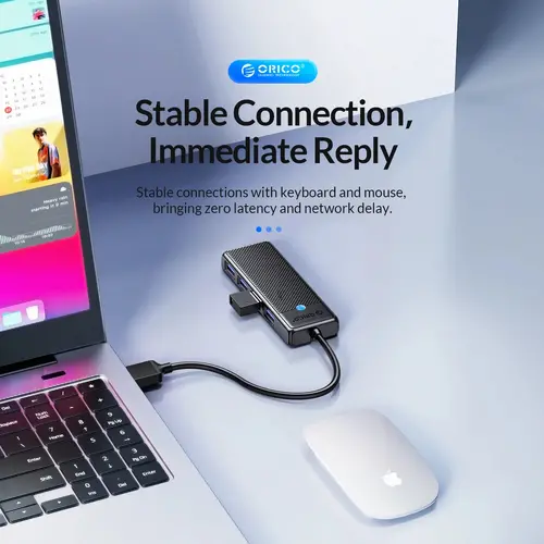 Orico хъб USB3.0 HUB 4 port Black - PAPW4A-U3-015-BK - image 8
