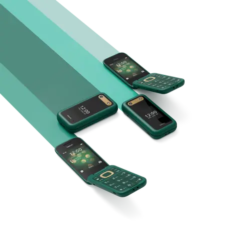 Мобилен телефон, NOKIA 2660 DS FLIP LUSH GREEN - image 4