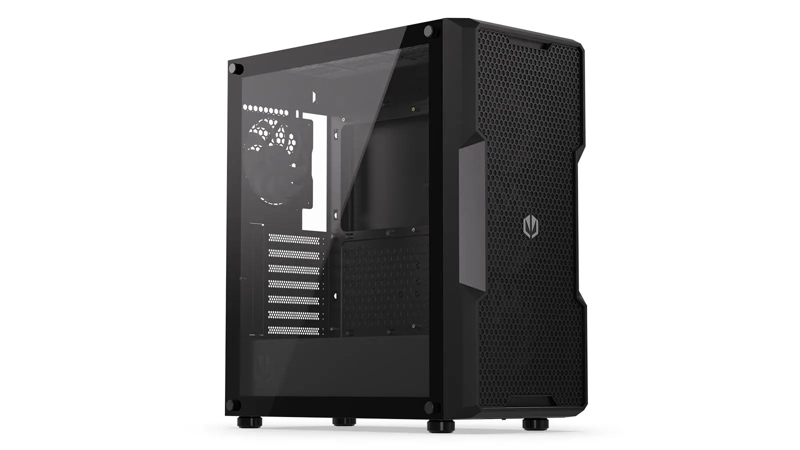 Endorfy Regnum 400 ARGB, Mid-Tower, ATX/mATX/mITX, 2x USB-A (3.1 GEN 1), 1x Audio/1x Mic, 4x STRATUS 120 PWM ARGB fans, ARGB Controller, Tempered Glass, Mesh Front Panel, 472×220×442mm, 3 Year Warranty - image 1