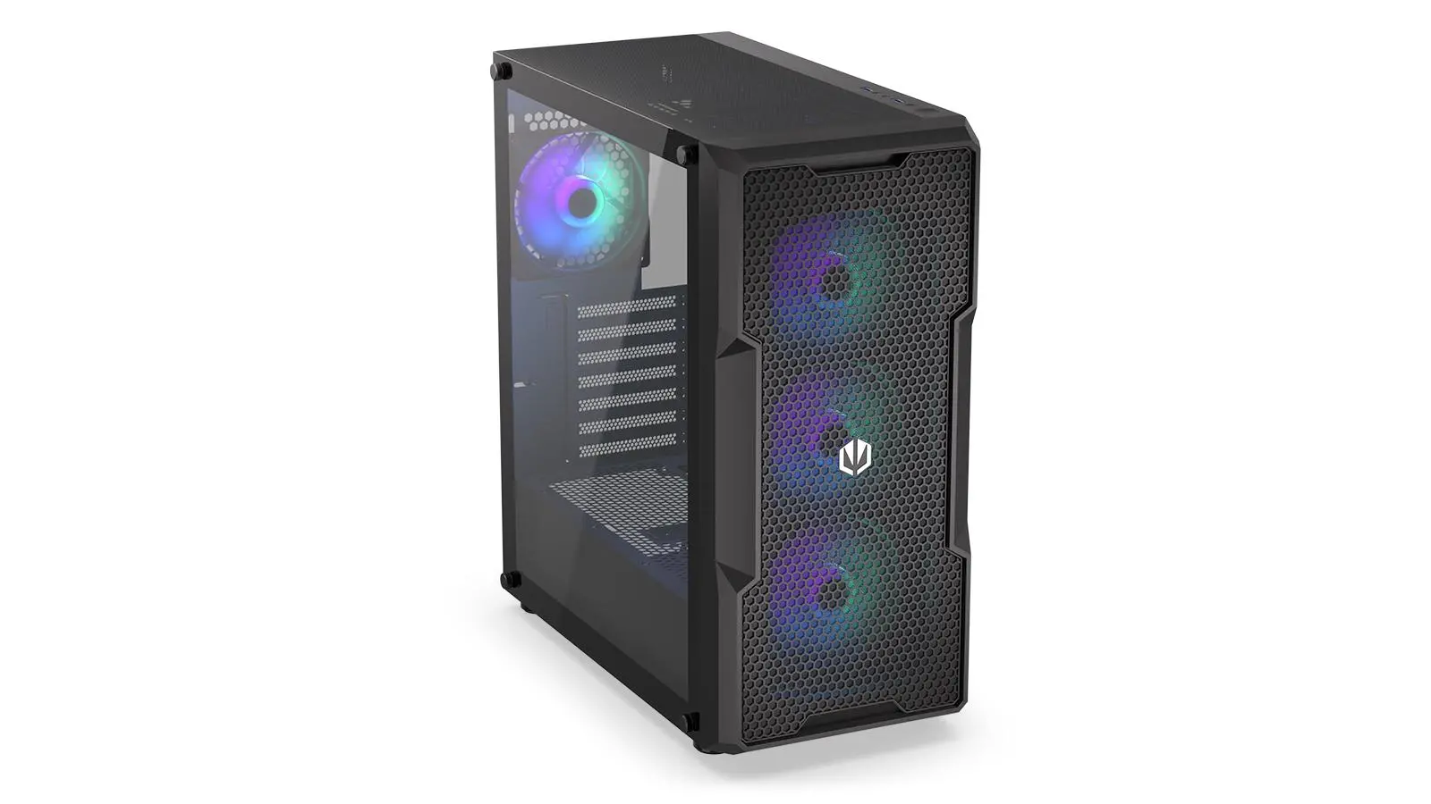 Endorfy Regnum 400 ARGB, Mid-Tower, ATX/mATX/mITX, 2x USB-A (3.1 GEN 1), 1x Audio/1x Mic, 4x STRATUS 120 PWM ARGB fans, ARGB Controller, Tempered Glass, Mesh Front Panel, 472×220×442mm, 3 Year Warranty - image 7