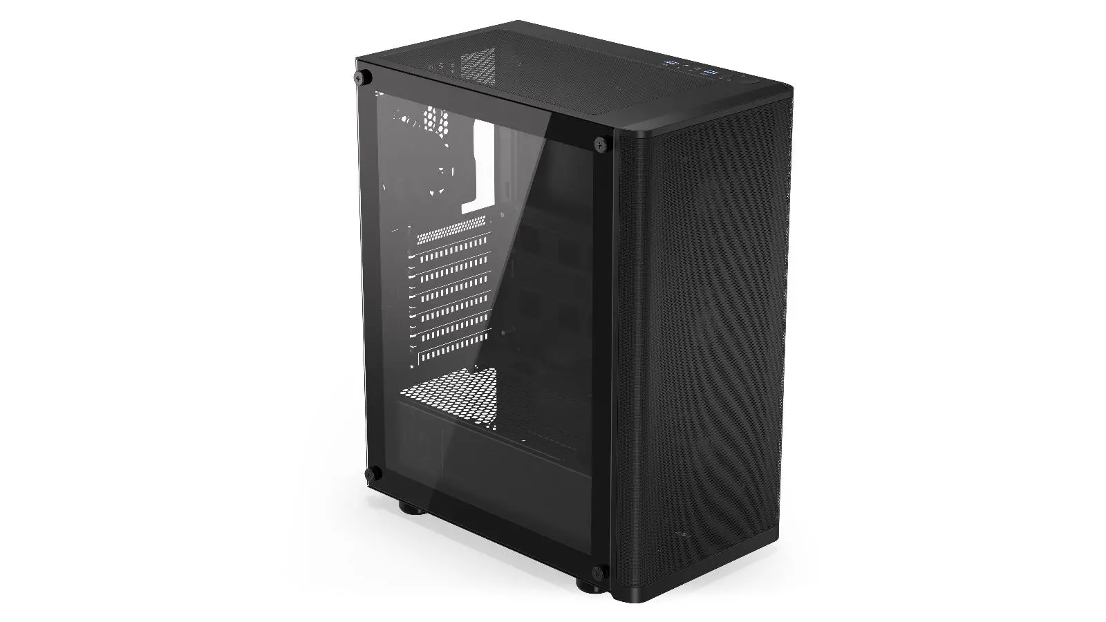Endorfy Ventum 200 Air, Mid-Tower, ATX/mATX/mITX, 2x USB-A (3.1 GEN 1), 1x Audio/1x Mic, 4x STRATUS 120 PWM fans, Tempered Glass, Mesh Front Panel, 440×216×373mm, 3 Year Warranty - image 1