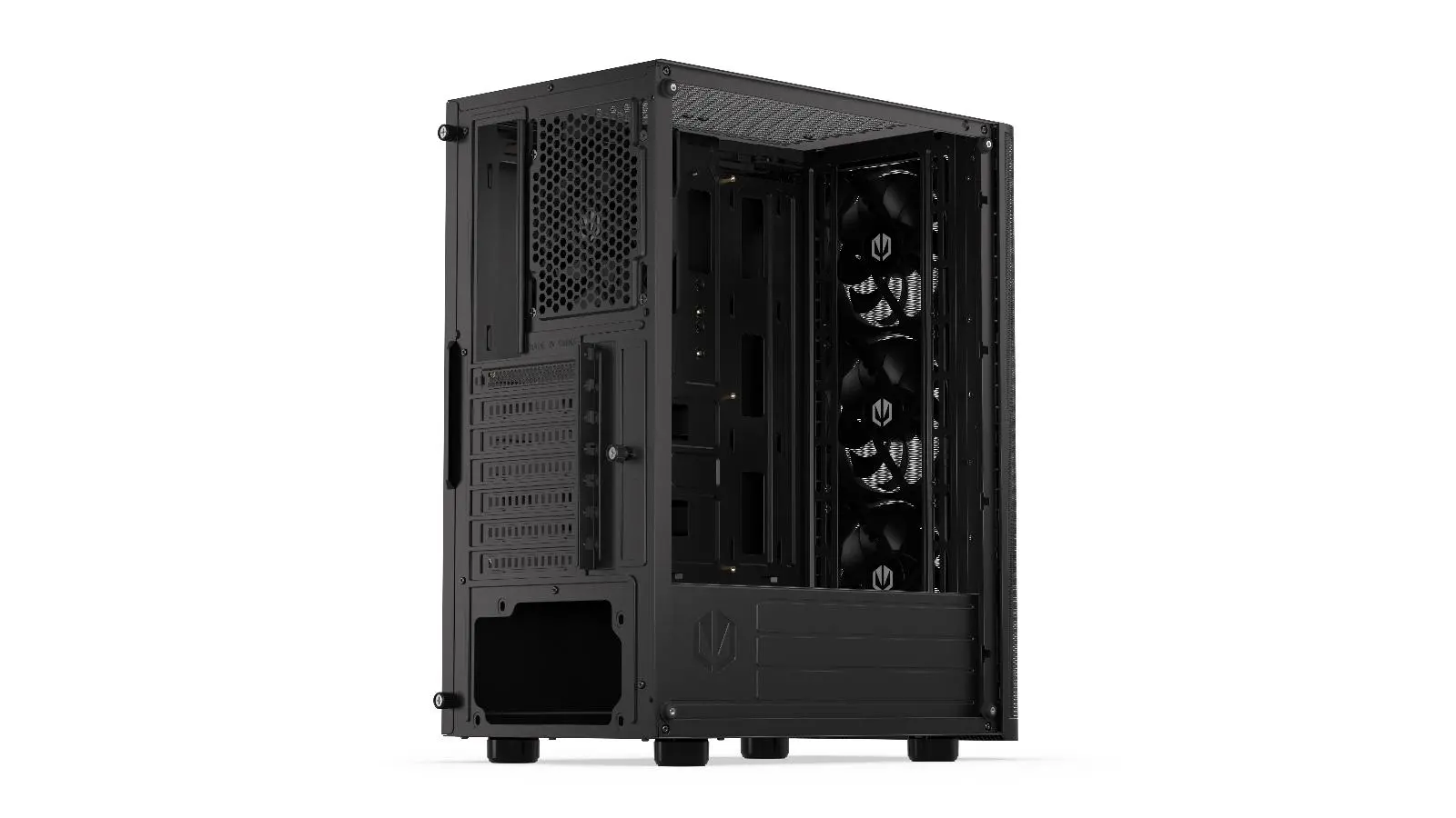 Endorfy Ventum 200 Air, Mid-Tower, ATX/mATX/mITX, 2x USB-A (3.1 GEN 1), 1x Audio/1x Mic, 4x STRATUS 120 PWM fans, Tempered Glass, Mesh Front Panel, 440×216×373mm, 3 Year Warranty - image 9