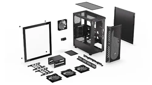 Endorfy Signum 300 ARGB, Mid-Tower, ATX/mATX/mITX, 2x USB-A (3.1 GEN 1), 1x Audio/1x Mic, 4x STRATUS 120 PWM ARGB fans, ARGB Controller, Tempered Glass, Mesh Front Panel, 413×216×447mm, 3 Year Warranty - image 12