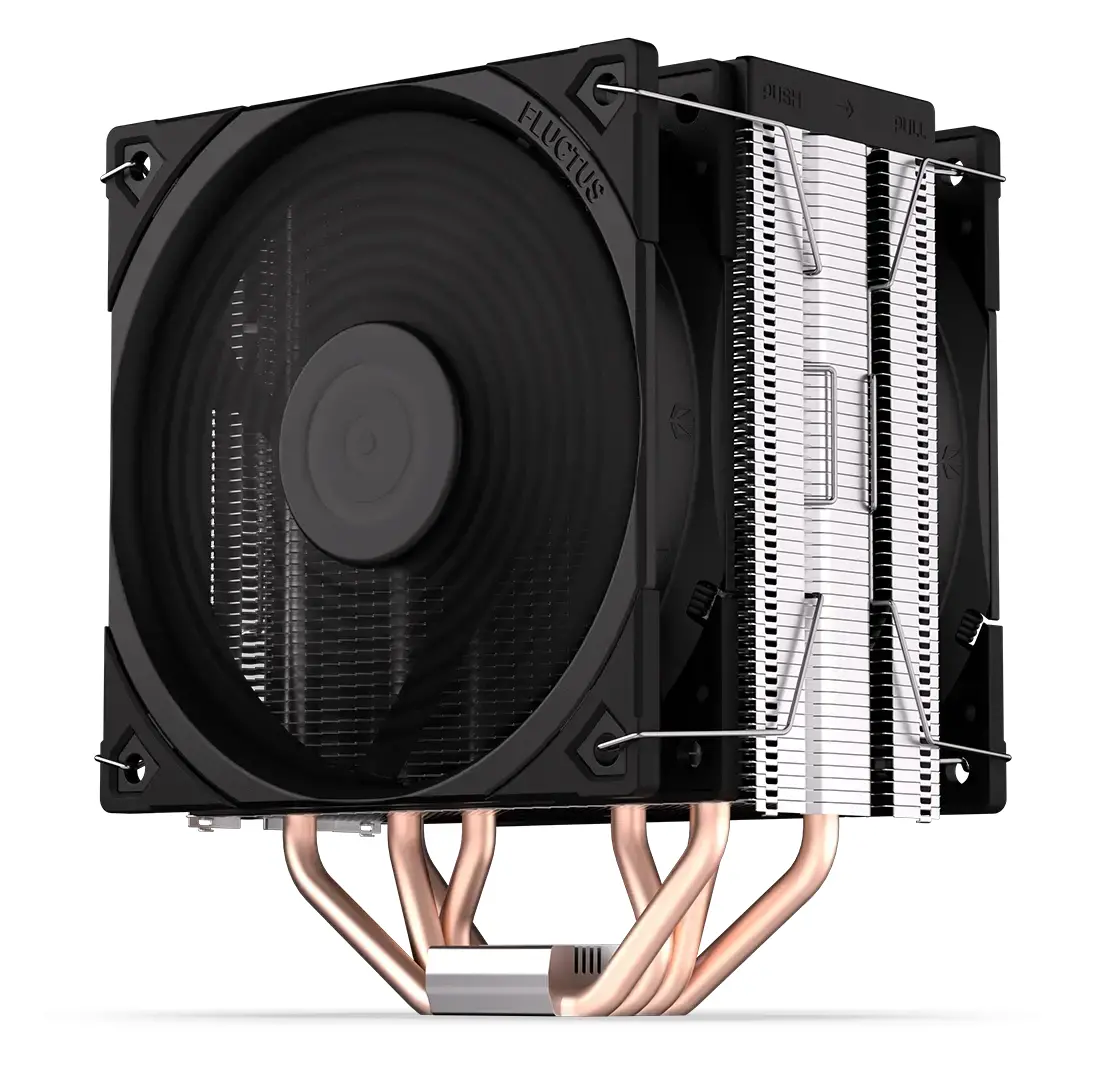 Endorfy Fera 5 Dual Fan, CPU Air Cooler, 2x FLUCTUS 120 PWM fan, TDP 220W, Intel LGA 115x/1200/1700/775/1366/2011/2066, AMD AM5/AM4/AM3+/AM2+/FM2+/FM1, 155×127×102mm, 6 Year Warranty