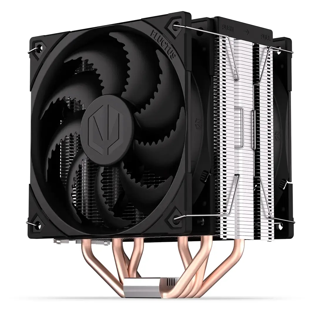 Endorfy Fera 5 Dual Fan, CPU Air Cooler, 2x FLUCTUS 120 PWM fan, TDP 220W, Intel LGA 115x/1200/1700/775/1366/2011/2066, AMD AM5/AM4/AM3+/AM2+/FM2+/FM1, 155×127×102mm, 6 Year Warranty - image 1