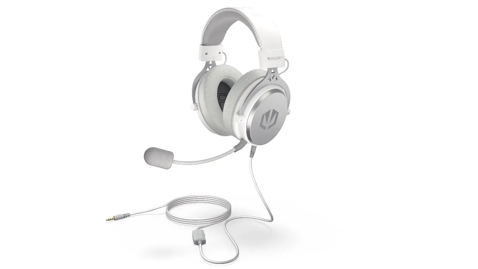 Endorfy Viro Plus USB Onyx White Gaming Headset, 53mm Driver, Memory Foam, USB 7.1 Sound Card, Detachable Microphone, Extra Earpads, 3.5mm Audio Jack, 2 Year Warranty - image 11