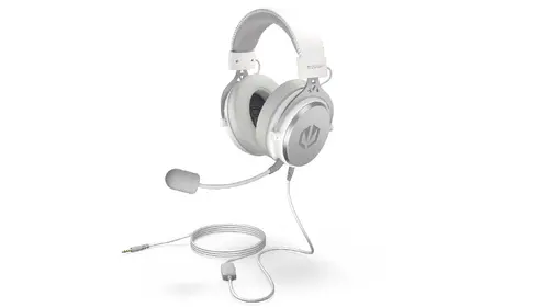 Endorfy Viro Plus USB Λευκό Onyx Gaming ακουστικά, Driver 53mm, Αφρός μνήμης, Κάρτα ήχου USB 7.1, Αποσπώμενο μικρόφωνο, Επιπλέον μαξιλαράκια αυτιών - 12